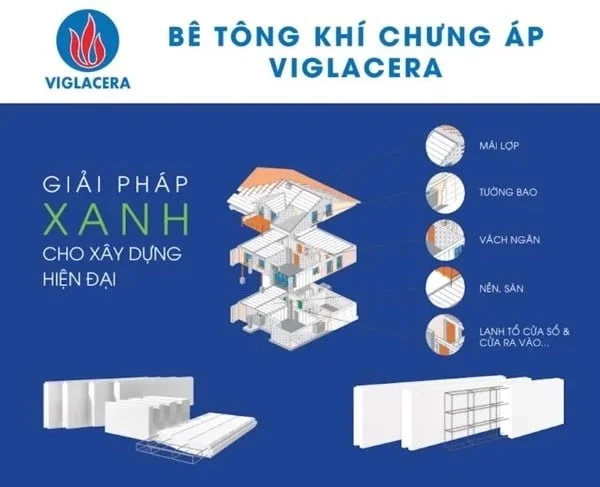 Bê tông khí chưng áp Viglacera đạt Chứng nhận của Hội đồng công trình xanh Singapore