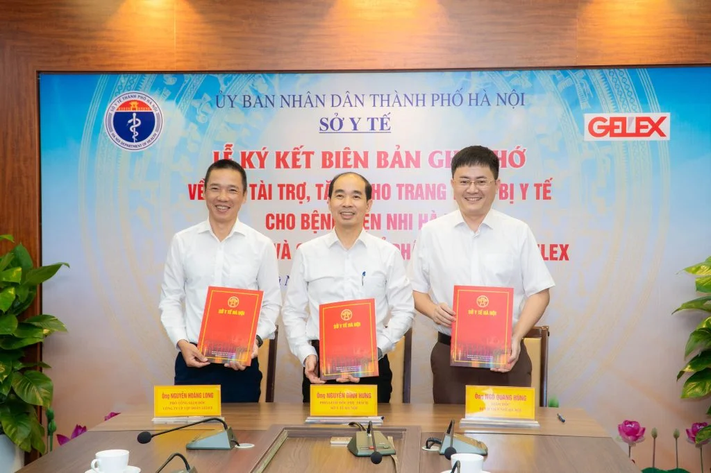 Tập đoàn GELEX tài trợ trang thiết bị y tế cho Bệnh viện Nhi Hà Nội