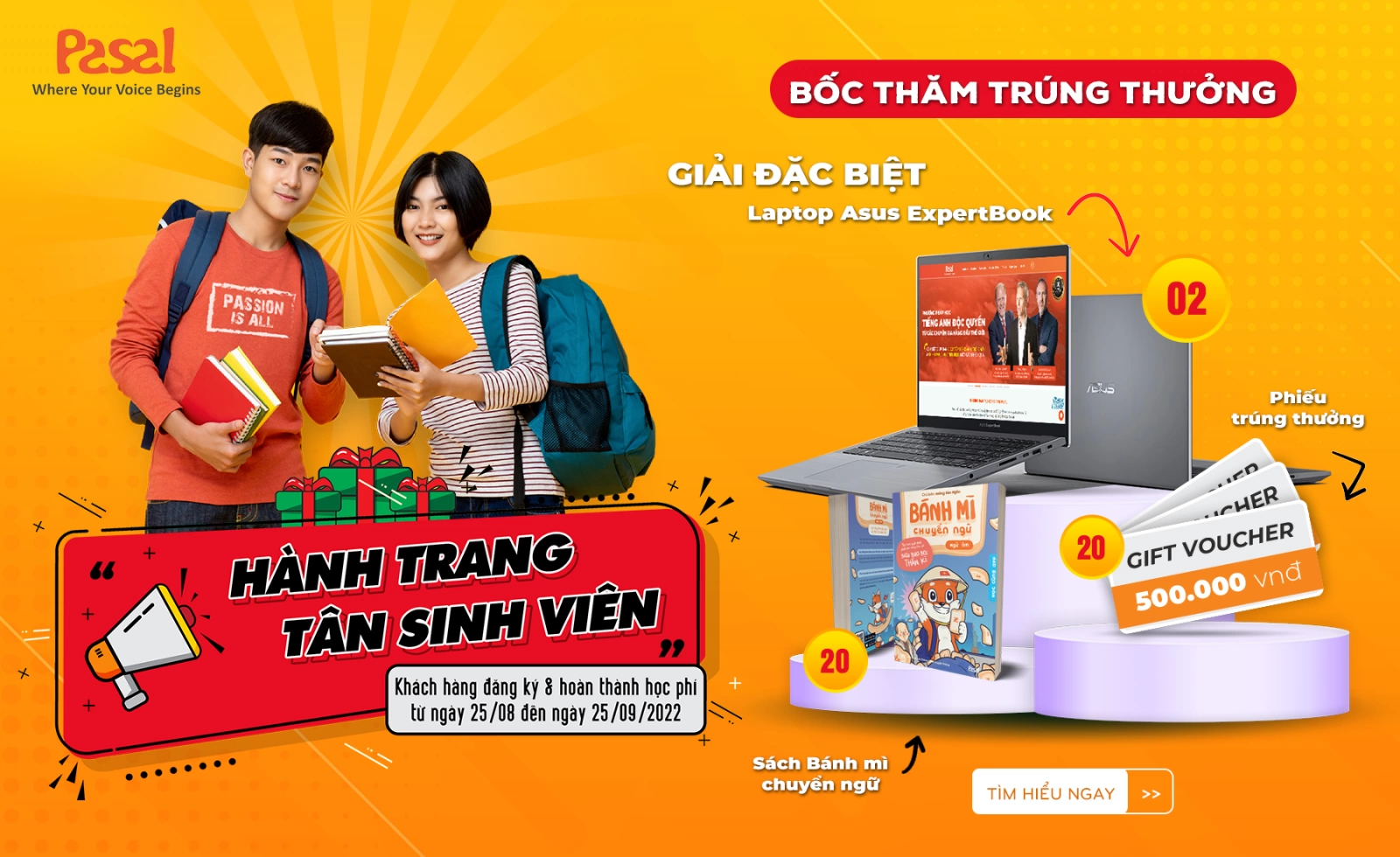 Tân sinh viên 2022 học tiếng Anh cùng Trung tâm Anh ngữ Pasal