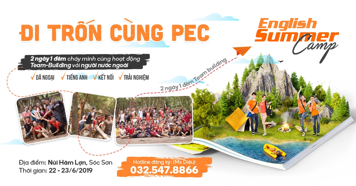 English Summer Camp – trải nghiệm mùa Hè năng động cùng PEC