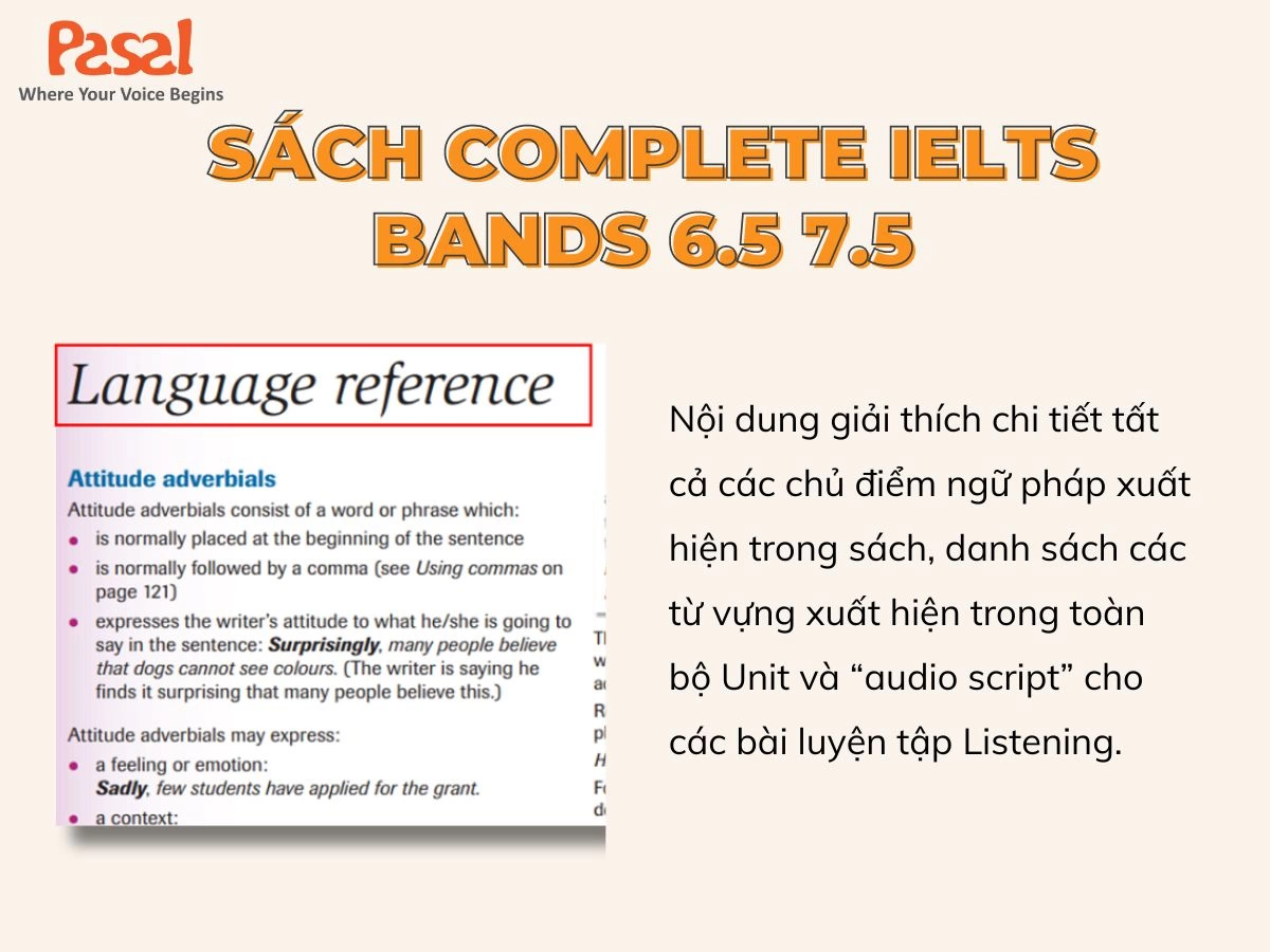 Nội dung giải thích các ngữ pháp có trong sách