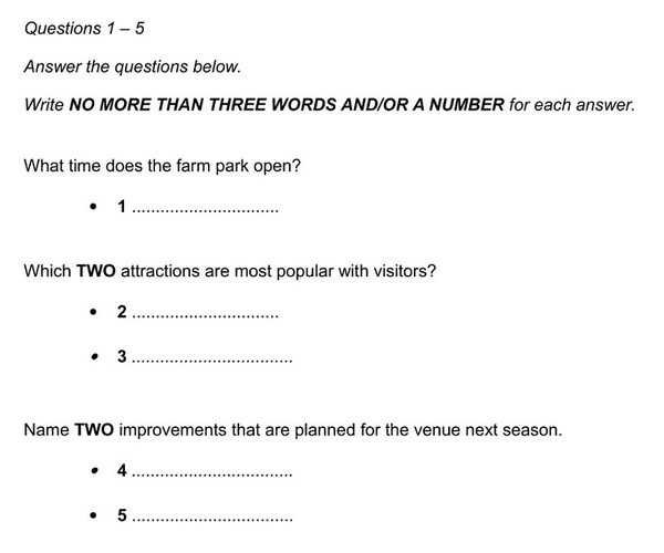 Dạng 6: Dạng Short answer question