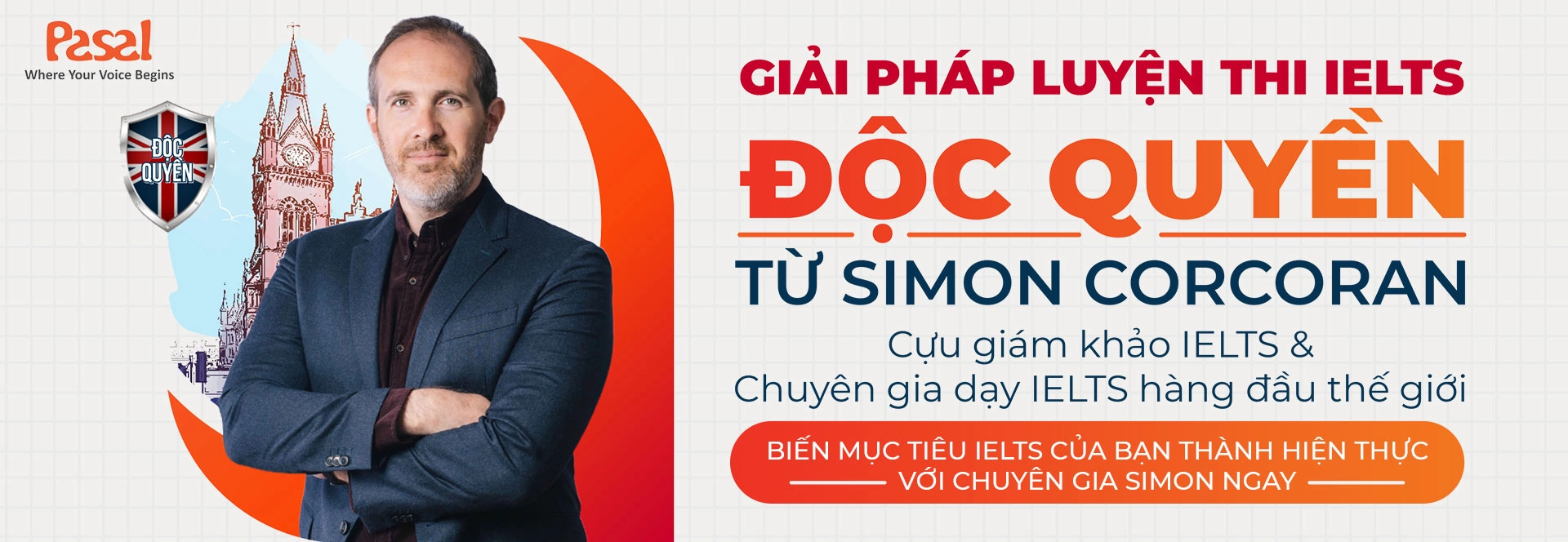 Simon Corcoran – Chuyên gia huấn luyện IELTS