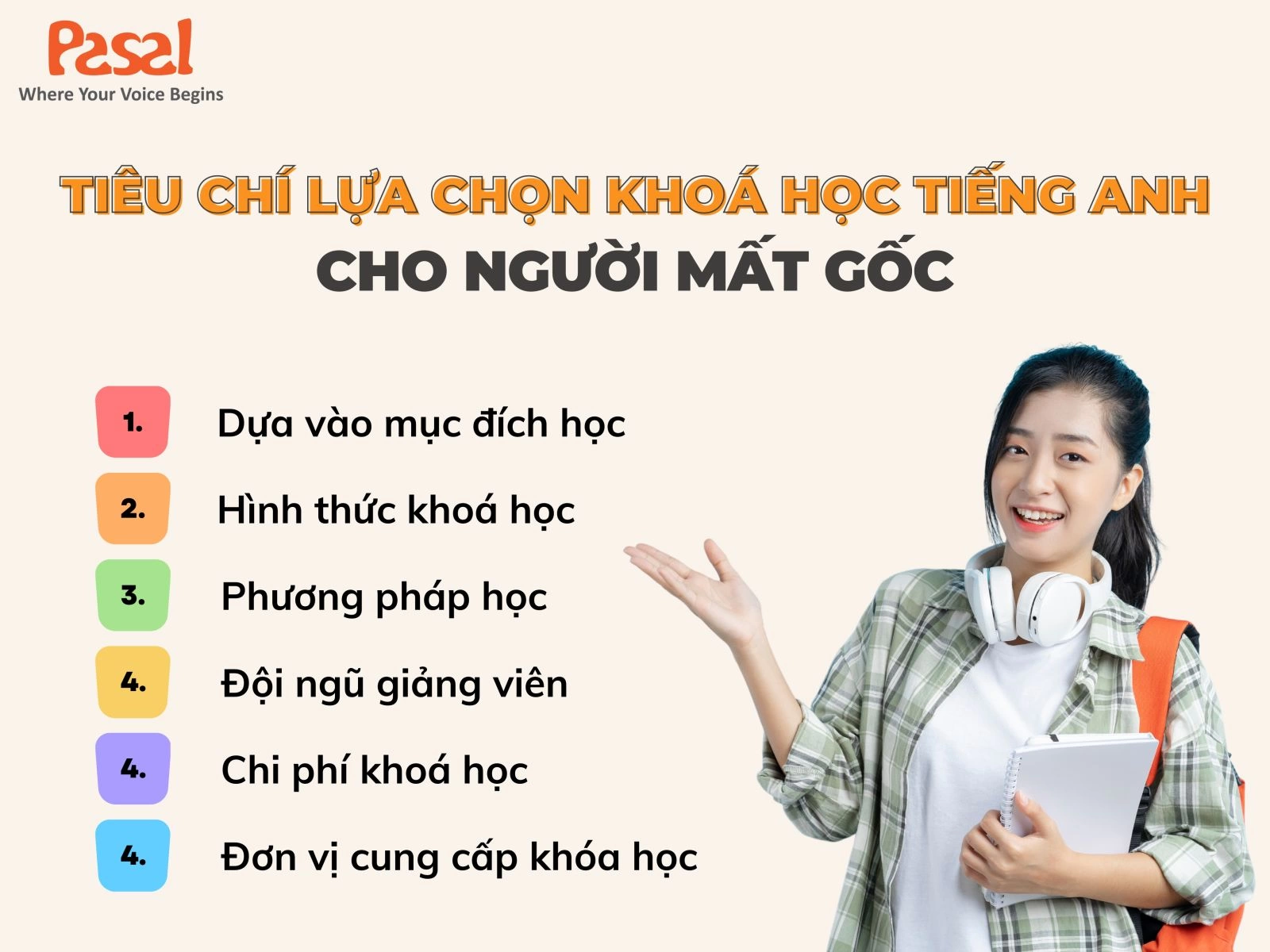 Tiêu chí lựa chọn khoá học tiếng Anh cho người mới bắt đầu