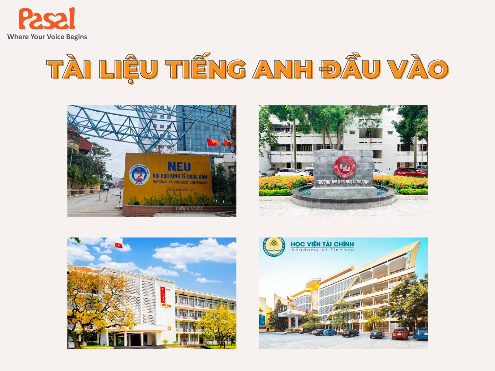 Tài liệu tiếng Anh đầu vào các trường Đại học 2023