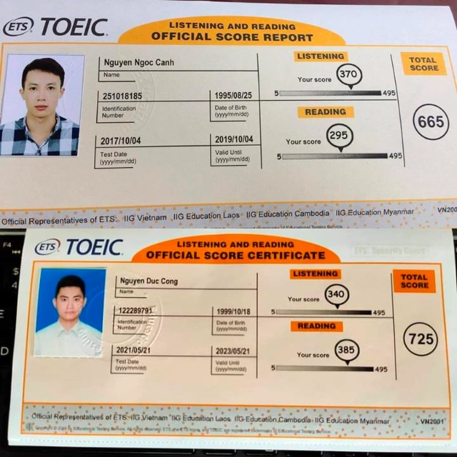 Chứng chỉ TOEIC