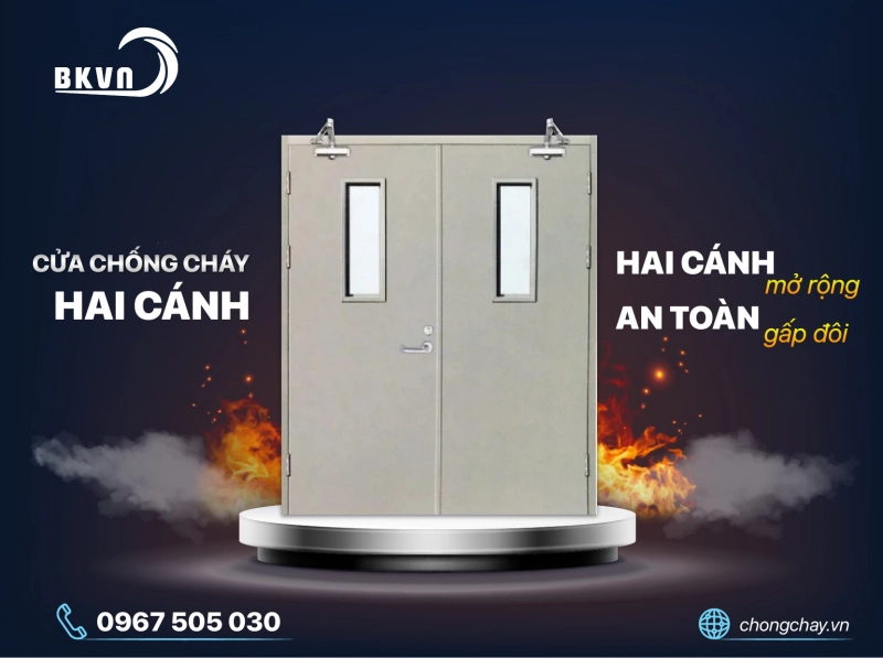 Cửa chống cháy hai cánh